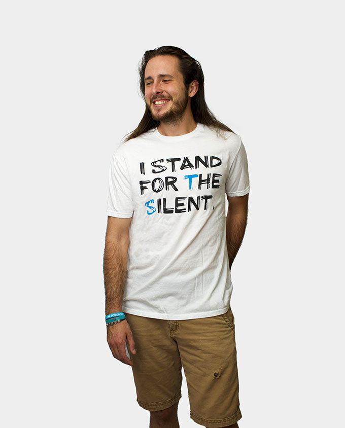 White "I Stand For The Silent" Shirt image 1